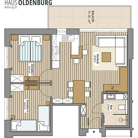 Apartment Oldenburg 03- Exklusive Mit Balkon